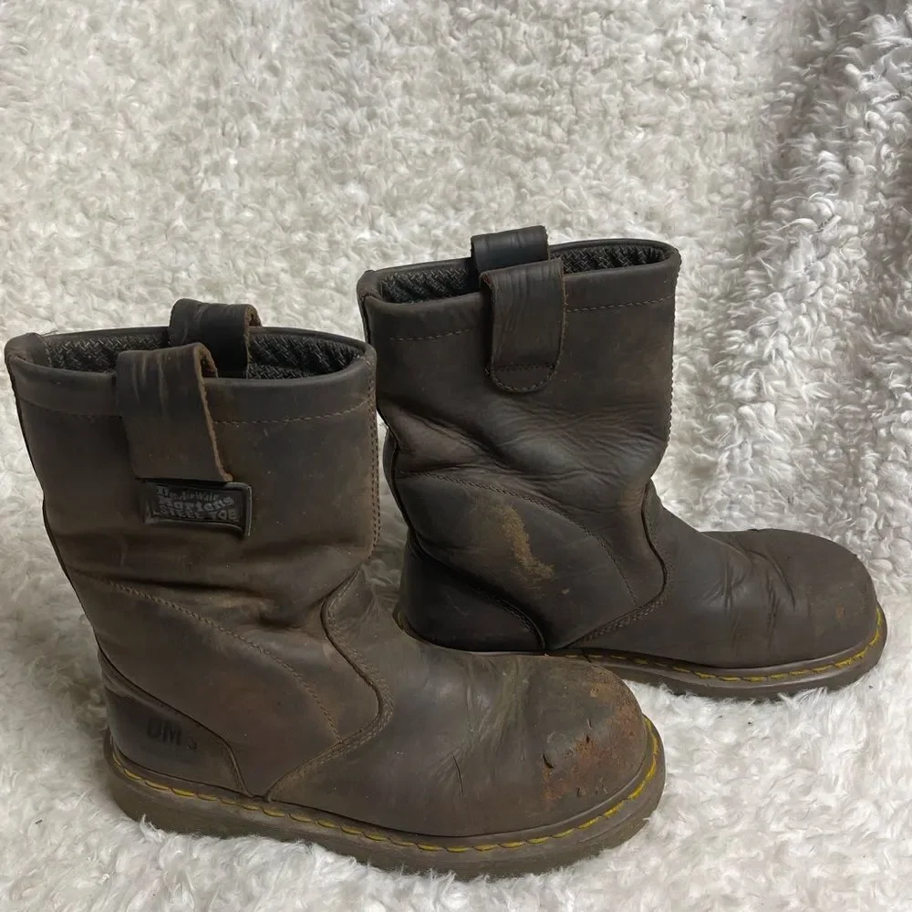 Unisex Dr. Doc Martens Industrial Steel Toe Safety Boots ASTM F2413-11 Sz M 7,L8